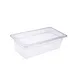 CAC China PCFP-T4 Polycarbonate Food Pan, 1/3-Size, 4" Deep, Clear, Non-Stick Interior 1 image