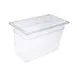 CAC China PCFP-T8 Polycarbonate Food Pan, 1/3-Size, 8" Deep, Clear, Non-Stick 1 image