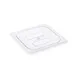 CAC China PCSD-SC Clear Polycarbonate Food Pan Cover 1/6-Size, Shatter‑Resistant, NSF - Each 1 image