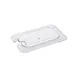 CAC China PCSL-NC Polycarbonate Food Pan Cover, 1/9-Size, Clear, Notched Shatter & Scratch Resistant 1 image