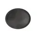 CAC China PDTO-2722BK Tray - Oval Plastic Serving Display, 27" x 22", Black, NSF Certified 1 image