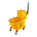 CAC China PMBY-36ST Mop Bucket Set, 36 Qt Yellow Commercial Floor Cleaning Bucket Wringing - Set 1 image