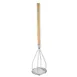 CAC China PMSW-24R Potato Masher, 5"dia x 24"H, Round Shape, Sturdy Wooden Handle 1 image