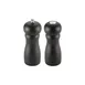 CAC China PMW2-S6BK Pepper Mill & Salt Shaker Set, 6" Height, Grinding Knob, Wood Body Matte - 2/Set 1 image