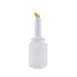 CAC China PRBT-2YL Pour Bottle, 5" Tall, 2 Quart (64 oz) Capacity, Yellow Color, Spout & Lid 1 image