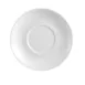 CAC China PRM-4-P Saucer, 4" Round Porcelain, White, Dishwasher Oven Microwave Safe - 1 Dozen 1 image