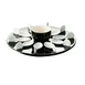 CAC China PTP-21-BLK - Spoon Set, 10 Black Spoons 4", 7oz Bowl, 12" Tray, Dishwasher/Oven Safe - Set 1 image