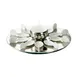 CAC China PTP-21-SL Tasting Spoon Set, 10 Silver-Plated 4"x1.5" Spoons, 7oz Bowl, 12" Tray - Set 1 image