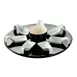 CAC China PTP-23-BLK Spoon Set, 7 Half‑Oz Spoons, 7‑Oz Bowl, 12‑Inch Tray, Black, Safe - Set 1 image