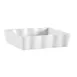 CAC China QCD-SQ6 - 18 oz Square Fluted Porcelain Ramekin, 6"x6"x1", White, Microwave Safe - 1 Dozen 1 image
