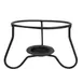 CAC China RCN-140STAND Fire Stand, 5" Dia x 3½" H, Black Metal Tea Light Holder - 1 Dozen 1 image