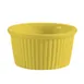 CAC China RKF-1-Y Ramekin Sauce Cup, 1 Oz (2‑¼" Dia x 1‑⅛" H), Fluted Ceramic Yellow - 1 Dozen 1 image
