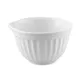 CAC China RKF-208 - 8 oz White Porcelain Ramekin with Pour Spout, Fluted, Dishwasher Safe - 1 Dozen 1 image