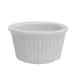 CAC China RKF-234 Ramekin, 2.75 oz (2-3/4" Dia x 1-1/2" H), Fluted Porcelain, Super White - 1 Dozen 1 image
