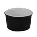 CAC China RKF-25-BLK Ramekin 2.5 oz (2‑7/8" Dia x 1‑1/2" H) Ceramic Black/White Oven Safe - 1 Dozen 1 image