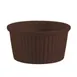 CAC China RKF-3-BWN - 3 oz 3" Dia x 1.5" Fluted Stoneware Ramekin Brown - 1 Dozen 1 image