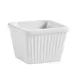 CAC China RKF-SQ1 Porcelain Ramekin, 1 oz (2"×2"×1.625"), White, Oven Microwave Safe - 1 Dozen 1 image