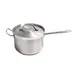 CAC China S3AP-7H Sauce Pan 7.5 Qt 9-1/2" x 6-1/8" Steel Induction-Ready Tri-Ply Lid & Handle 1 image