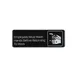 CAC China SCE3-WH23 Compliance Sign, 9" x 3" English Hand-Wash Message, Heavy-Duty Black Plastic 1 image