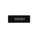 CAC China SCE3-WS07 Compliance Sign, 9" x 3", English, Black, Heavy-Duty Plastic 1 image