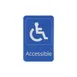 CAC China SCE9-AC06 Compliance Sign, 6" x 9", Blue, Heavy-Duty Plastic, English - 12/Case 1 image