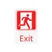 CAC China SCE9-EX02 Compliance Sign, 6" x 9", English, Exit, Heavy-Duty Plastic, White 1 image