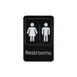 CAC China SCE9-RR07 Compliance Sign, 6" x 9", English, Black, Heavy-Duty Plastic 1 image