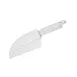 CAC China SCPP-12 Clear Polycarbonate Ice Scoop, 12 oz Capacity, Flat Bottom, NSF Certified Design 1 image