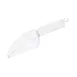 CAC China SCPP-6 Ice Scoop, 6 oz Clear Polycarbonate, Flat Bottom, NSF Certified, Plastic Construction 1 image
