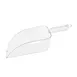 CAC China SCPP-64 Clear Polycarbonate Ice Scoop, 64-86 oz Capacity, Flat Bottom, NSF Certified 1 image