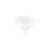 CAC China SFNP-16W Funnel, 16 oz., 5-1/4" dia., Round, Polyethylene, White 1 image