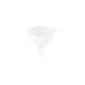 CAC China SFNP-8W Funnel, 8 oz (6-12 oz Capacity), 4" Dia., Round Polyethylene, White 1 image