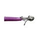 CAC China SICD-40OD Thumb Disher, #40, 0.72 oz., Stainless Steel Scoop, Orchid Handle, NSF 1 image