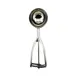 CAC China SICD-8S Squeeze Disher, #8, 4 oz., Ambidextrous, Stainless Steel Scoop 1 image