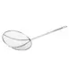 CAC China SKWR-12 Wire Skimmer, 12" Diameter Round Bowl, Nickel-Plated, Coarse Mesh 1 image