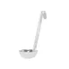 CAC China SLD6-30 Ladle, 3 oz Capacity, 6" Hooked One-Piece Stainless Steel Handle, 6" Length 1 image