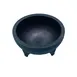 CAC China SLDB-56 Molcajete Salsa Bowl, 56 oz Round Stackable Plastic Black, BPA‑Free, NSF Certified 1 image