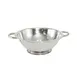 CAC China SMCD-3 Colander, 3 qt., 9-7/8" dia. x 3-3/8"H, Handled, Footed, Stainless Steel 1 image