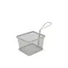 CAC China SMFB-2 Mini Serving Fry Basket, Square Shape, Stainless Steel Construction 1 image