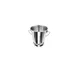 CAC China SMPL-35S Serving Pail, Stainless Steel Bowl, 3-1/2" Dia x 3-5/8" H, Mini with Handle 1 image