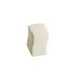 CAC China SOH-PS - Soho Pepper Shaker, 1.5" x 1.5" x 3" Ceramic, White, Dishwasher Safe - 1 Dozen 1 image