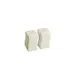 CAC China SOH-SS - Soho Square Ceramic Salt Shaker, 1.5" x 1.5" x 3" White, Dishwasher Safe - 1 Dozen 2 image