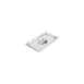 CAC China SPCO-Q 1/4-Size Steam Table Pan Cover, Flat, With Handle, 304 Stainless Steel 1 image