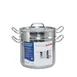 CAC China SPDB-8 Pasta Cooker, 8 qt Stainless Steel, Induction Ready, 9-1/2" x 7-1/2" x 6-3/4"H, Set 1 image