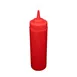 CAC China SQBT-W-12R - Red Plastic 12 oz Wide‑Mouth Squeeze Bottle Leak‑Proof Cap BPA‑Free - 6/Pack 1 image