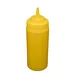 CAC China SQBT-W-16Y - 16 Oz Yellow Squeeze Bottle, Wide‑Mouth Tip, BPA‑Free, 6/Pack 1 image