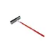 CAC China SQGE-12R Floor Squeegee, 12" Blade, Red Handle, Heavy‑Duty Rubber Blade - 1/Each 1 image