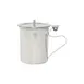 CAC China SSCM-10 Creamer Pitcher, 10oz Stainless Steel with Lid, Tabletop Beverage Service 1 image