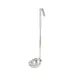 CAC China SSLD-40GY Ladle, 4 oz., 14-1/8"L, One-Piece, Gray Handle, Stainless Steel 1 image