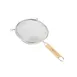 CAC China SSTR-06D Mesh Strainer, 6-1/4" dia., Double Layer Stainless Steel Mesh, Wood Handle 1 image